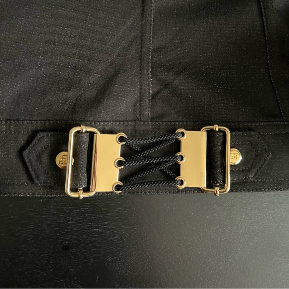 Women’s Vintage St. John Sport Black Denim 2 Piece Suit Jacket Trouser Pants 2 P - Picture 4 of 14